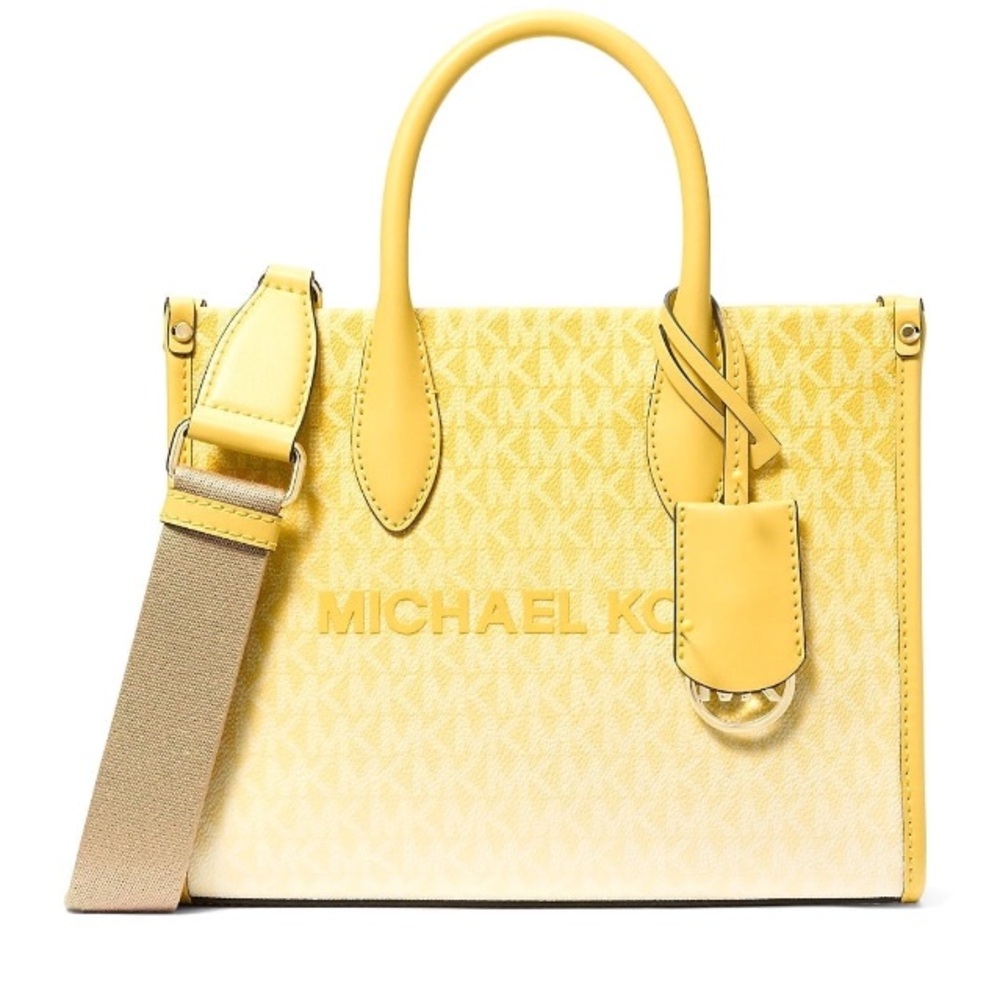 Michael Kors Yellow Satchel Bag